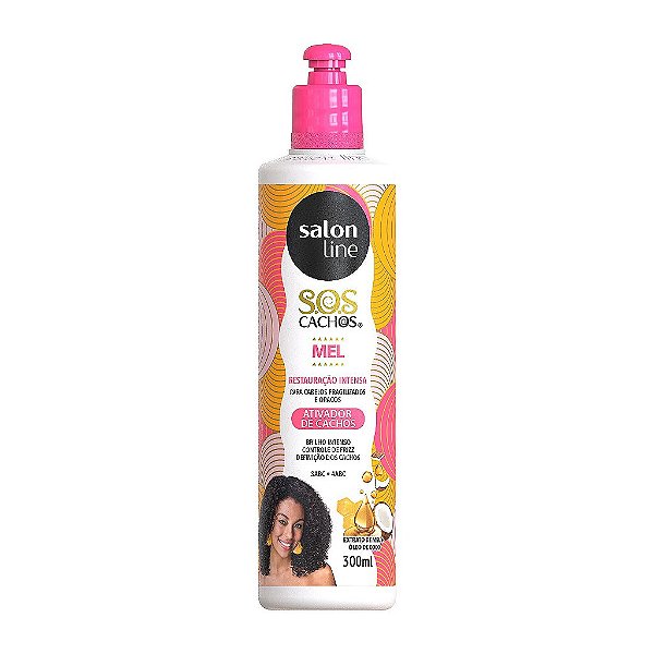 Ativador De Cachos Sos Cachos Mel Cachos Intensos 300Ml Salon Line