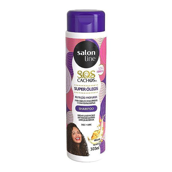Shampoo Sos Cachos Super Óleos Salon Line 300Ml
