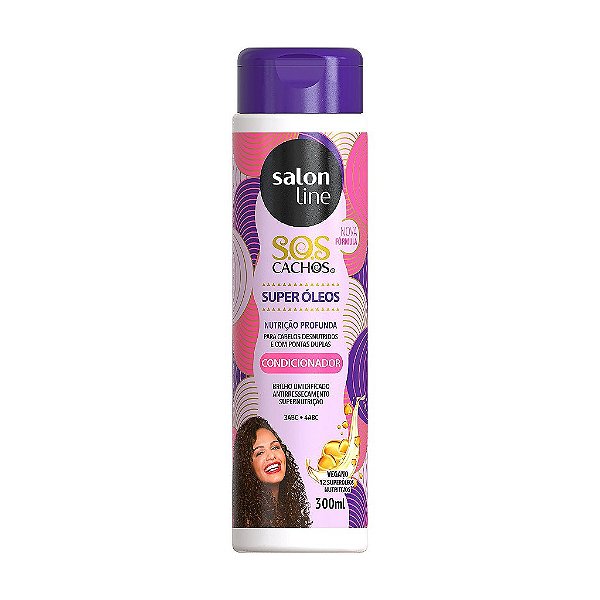 Condicionador Sos Cachos Super Óleos 300Ml - Salon Line