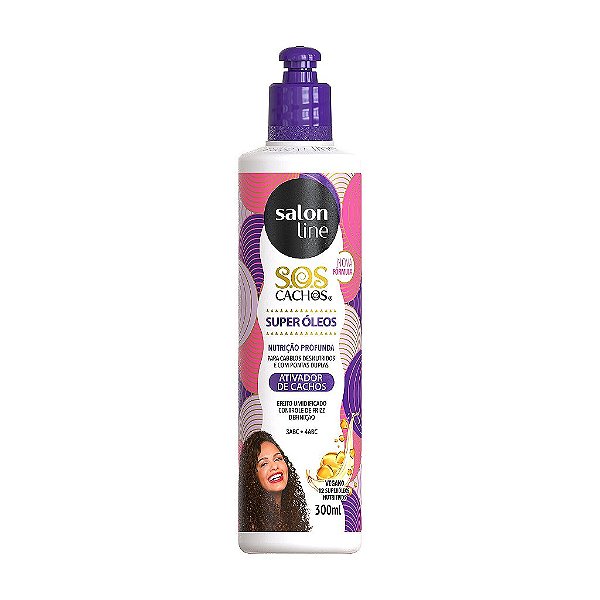Ativador De Cachos Sos Cachos Super Óleos 300Ml - Salon Line
