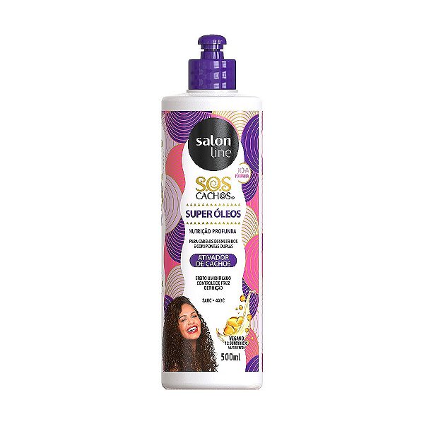 Ativador De Cachos Sos Cachos Super Óleos 500Ml - Salon Line