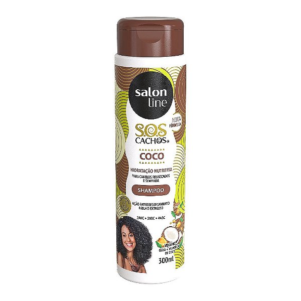 Shampoo Sos Cachos Coco Tratamento Profundo Salon Line 300Ml