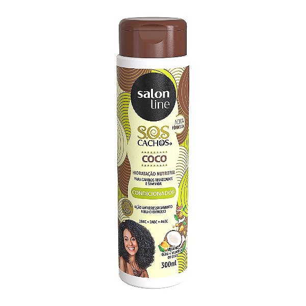 Condicionador Sos Cachos Coco Tratamento Profundo 300Ml - Salon Line