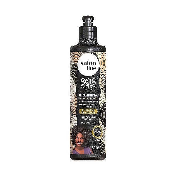 Ativador De Cachos Sos Cachos Arginina Reconstrução Salon Line 300Ml