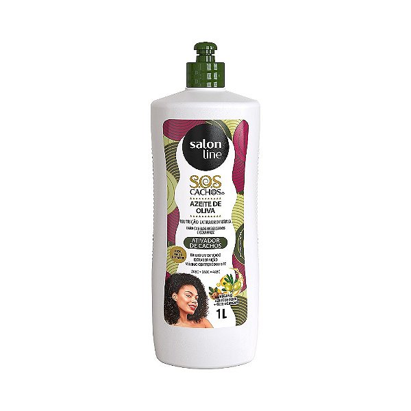 Ativador De Cachos Sos Cachos Azeite De Oliva 1L - Salon Line