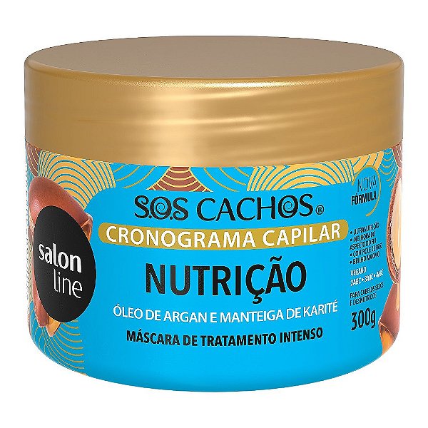 Máscara De Nutrição Cronograma Capilar Sos Cachos Salon Line 300G