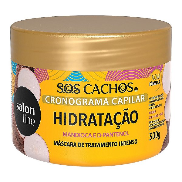 Máscara Salon Line Cronograma Capilar Hidratação Sos Cachos 300G