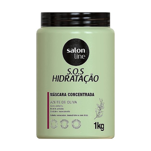 Máscara S.O.S Hidratação Azeite De Oliva Salon Line 1Kg