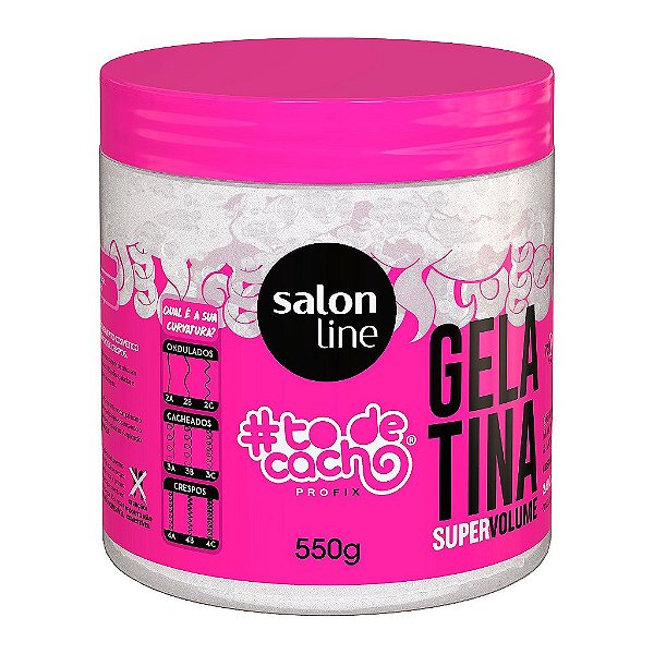 Gelatina Super Volume To De Cacho 550G Salon Line