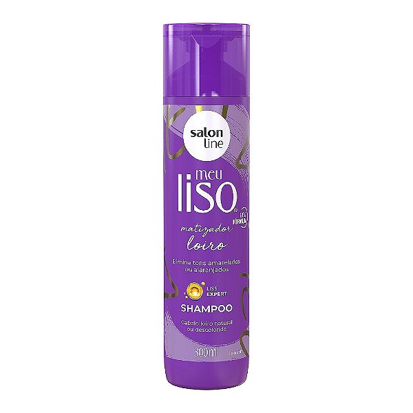 Shampoo Meu Liso Matizador Loiro 300Ml - Salon Line