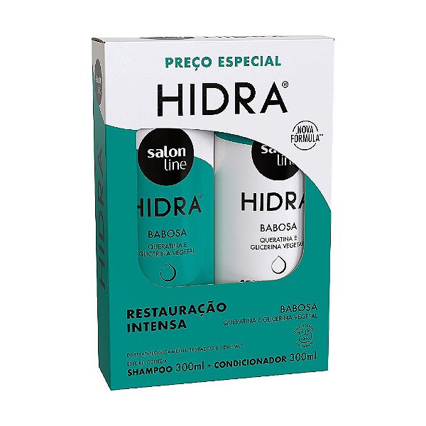 Kit Shampoo E Condicionador Hidra Restauração Intensa Salon Line 300Ml