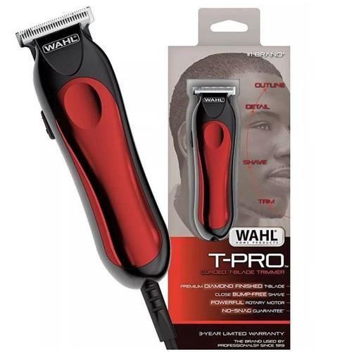 Aparador De Cabelo Wahl Home T-Pro Vermelho E Preto 100V/240V
