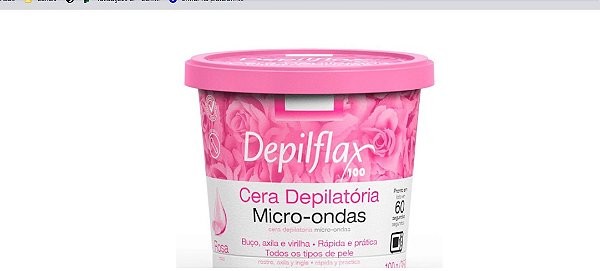 Cera De Microondas Rosas 100G Depilflax