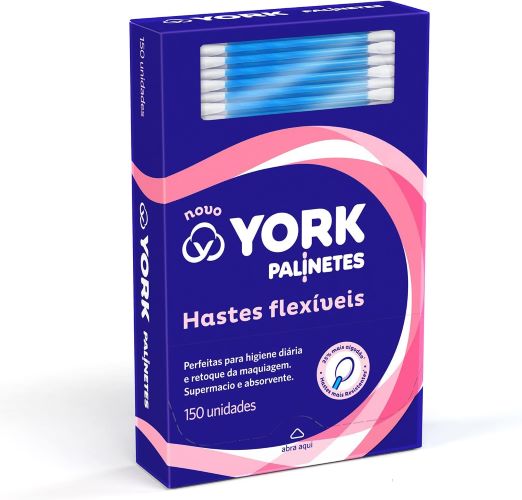 Hastes Flexíveis De Algodão Palinetes York 150 Unidades