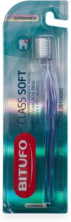 Escova De Dente Bitufo Class Soft Extramacia Com 1 Protetor De Cerdas