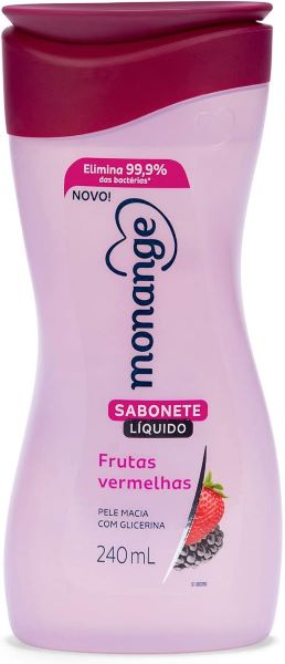 Sabonete Líquido Monange Frutas Vermelhas 240Ml