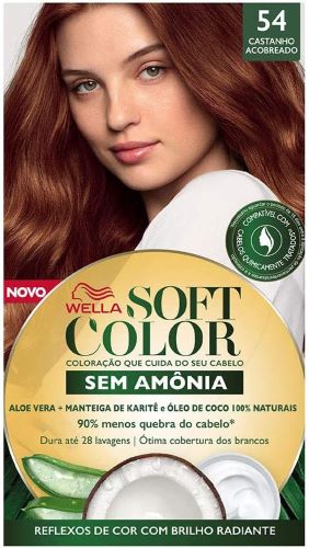 Tinta De Cabelo Soft Color Castanho Acobreado 54