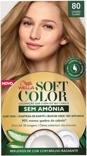 Tinta De Cabelo Soft Color Louro Claro 80