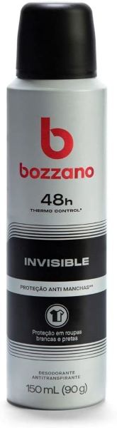 Desodorante Aerossol Antitranspirante Masculino Bozzano Invisible 150Ml