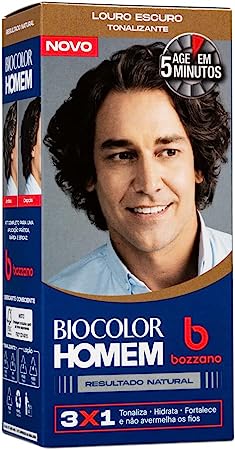 Tonalizante De Cabelo Masculino Biocolor Homem Bozzano Louro Escuro