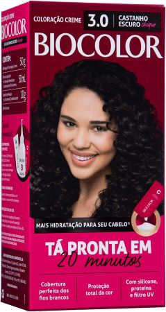 Tinta De Cabelo Biocolor Mini Kit Castanho Escuro Chique 3.0