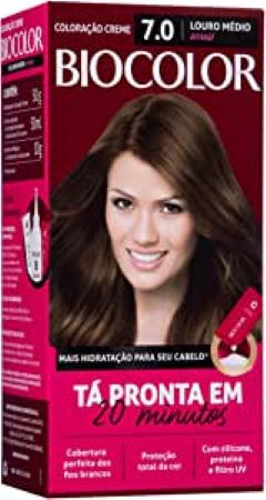 Tinta De Cabelo Biocolor Mini Kit Louro Médio Arraso 7.0