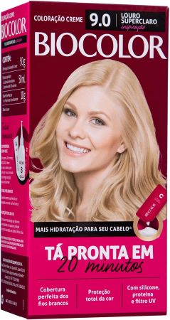 Tinta De Cabelo Biocolor Mini Kit Louro Super Claro Inspiração 9.0