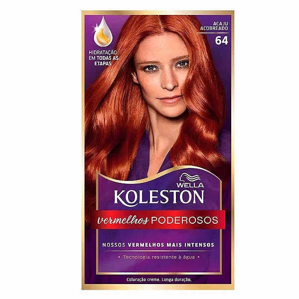 Tinta De Cabelo Koleston Ruivo Acobreado 64