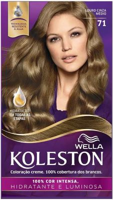 Tinta De Cabelo Koleston Louro Cinza Médio 71