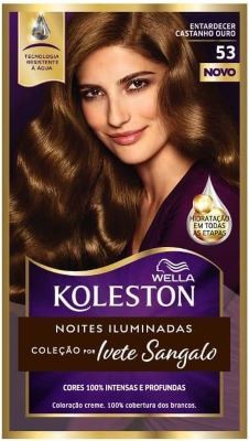 Tinta De Cabelo Koleston 53 Entardecer Castanho Ouro