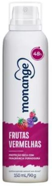 Desodorante Aerossol Antitranspirante Monange Feminino Frutas Vermelhas 150Ml