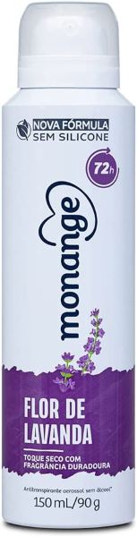 Desodorante Aerossol Antitranspirante Feminino Monange Flor De Lavanda 150Ml