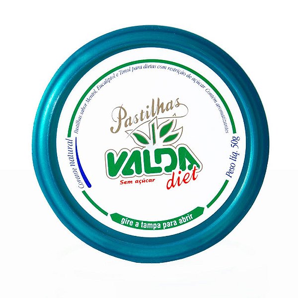 Valda Diet Lata Pastilha 50G