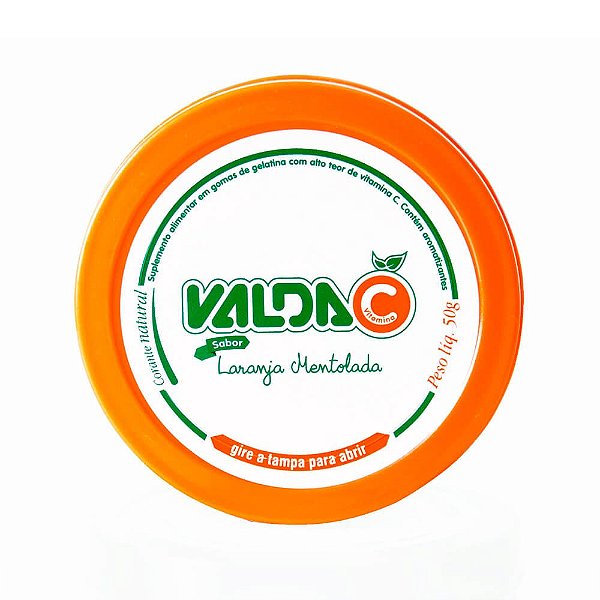 Valda Vitamina C Laranja Lata 50G