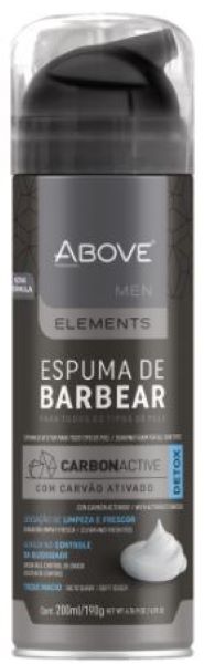 Espuma De Barbear Elements Carbon Active 200Ml - Above