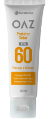 Protetor Solar Oaz 60 Fps Creme - 200 Ml