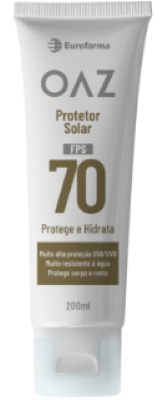 Protetor Solar Oaz 70 Fps Creme - 200 Ml