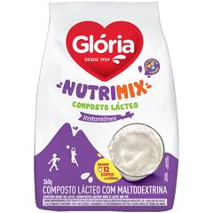 Composto Lácteo Glória Pouch Nutrimax Caixa Com 25 Un De 360G