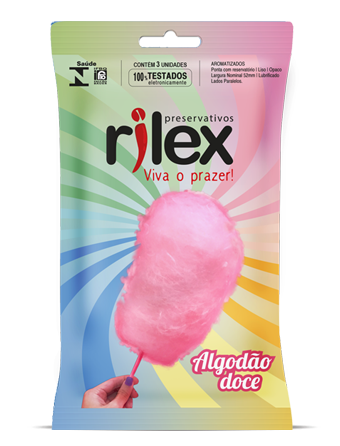 Preservativos Algodão Doce Pacote 12X3 - Rilex