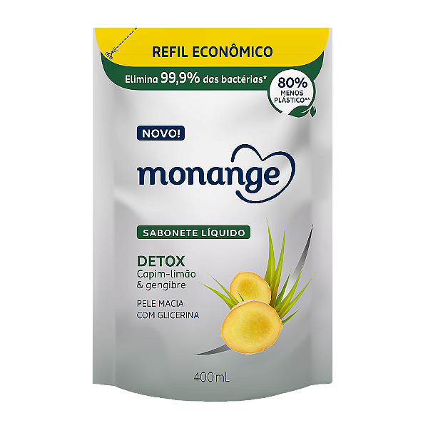 Refil Sabonete Líquido Monange Detox- 400Ml