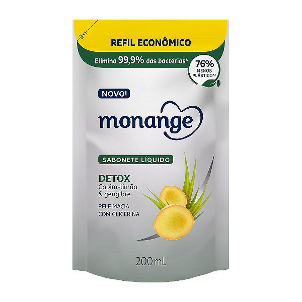Refil Sabonete Líquido Monange Detox- 200Ml