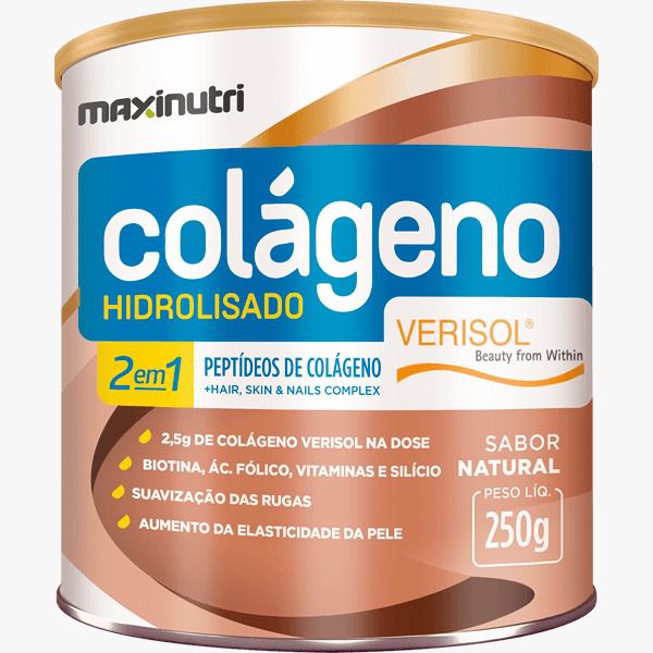 Colágeno Hidrolisado 2 Em 1 Verisol Em Pó - 250G - Maxinutri