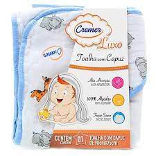 Toalha De Banho Com Capuz Cremer 90Cmx75Cm