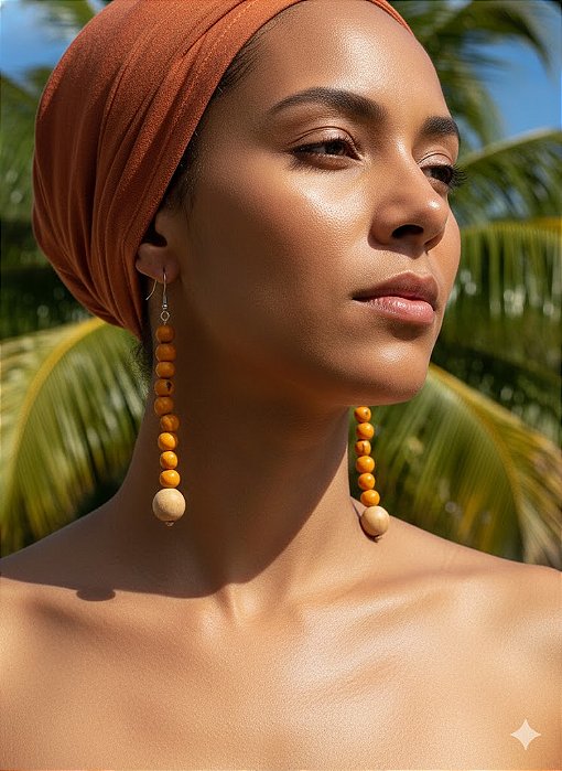 Brinco Longo Açai Laranja com Paxiuba