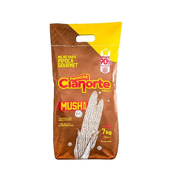 Milho Pipoca Mushroom Cia Norte - 7kg