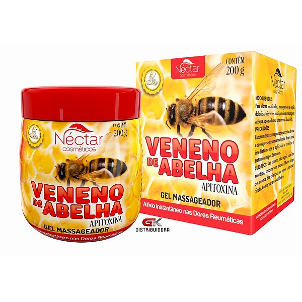 Gel Massageador Veneno de Abelha - 200g