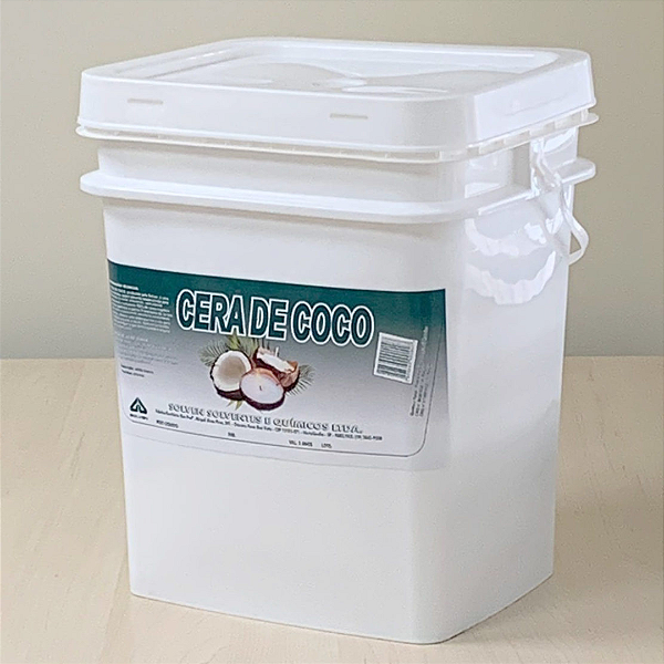Balde de 15kg de Cera De Coco Solven Original Para Fabricação de Velas 100% Vegetal