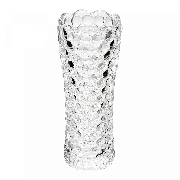 Vaso de Vidro Bubble 7cm x 7cm x 18cm - Lyor Original