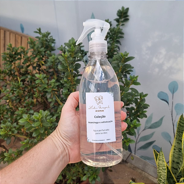 Água perfumada para tecidos "Aconchego e Sofisticação "