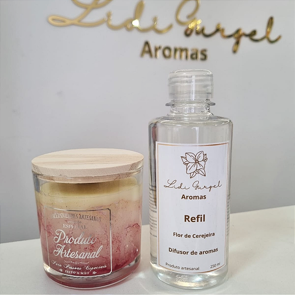 Refil para Difusor de Aromas com Varetas Flor de Cerejeira 250ml